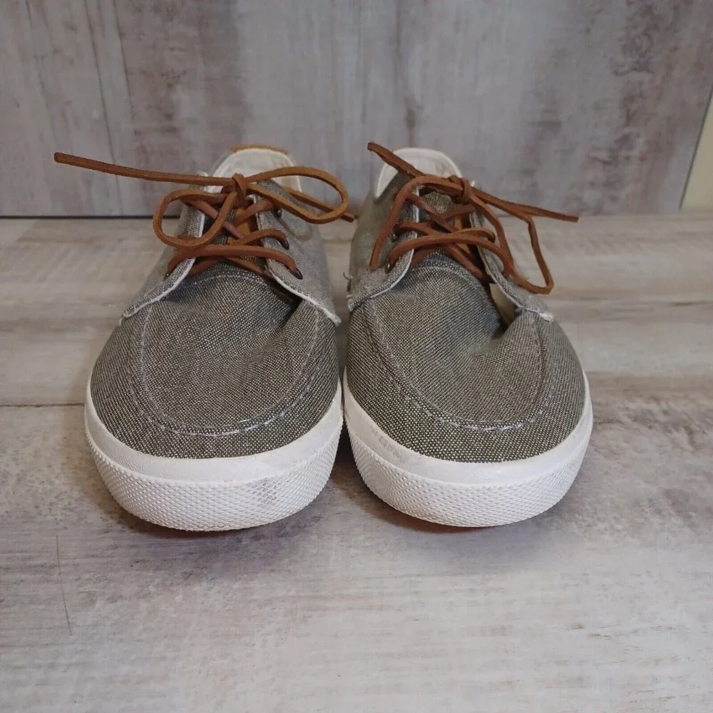 ✅ Mens 14 Beverly Hills Polo Club Boat Dock Shoes Grey Casual Comfort Sneakers - Picture 10 of 12